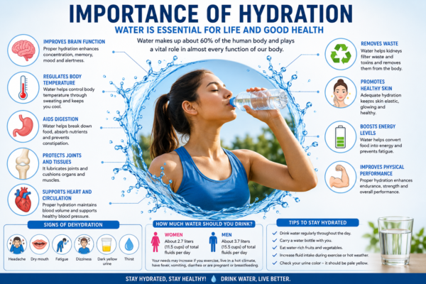 Importance of Hydration: The Foundation of Health and Well-Being