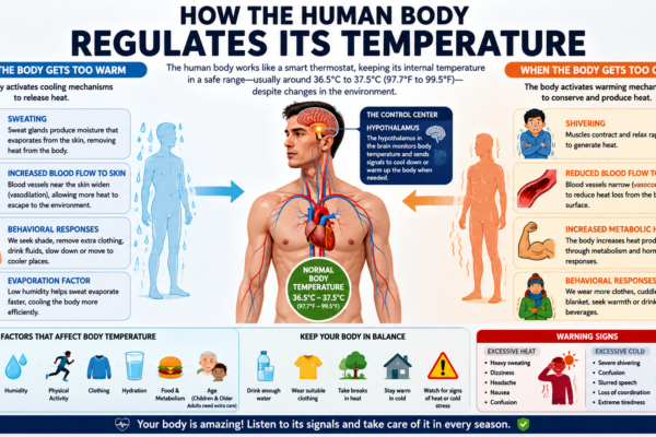 How the Human Body Regulates Its Temperature