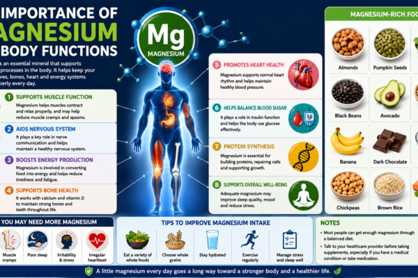 The Importance of Magnesium for Body Functions